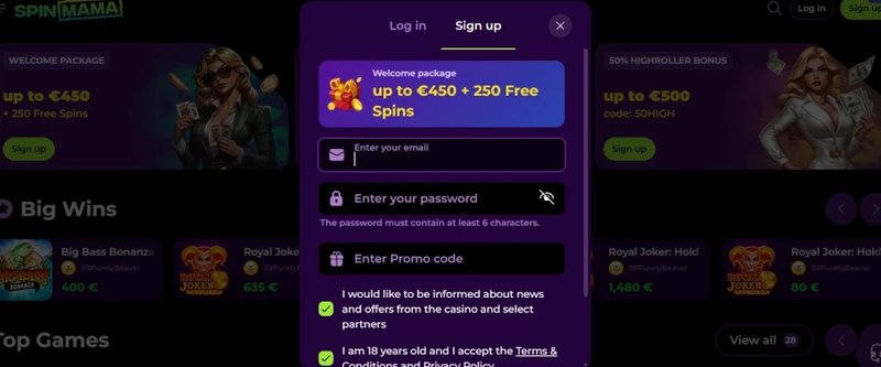 Explore spinmama free spins